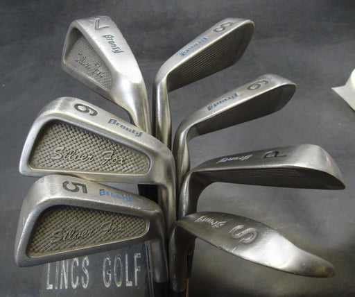 Set of 7 x Bronty Silver Fox Irons 5-SW Regular Steel Shafts Avon Grips