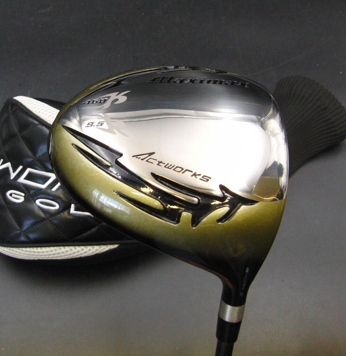 Maximax Actworks 9.5° Driver Stiff Graphite Shaft Actworks Grip & Head Cover