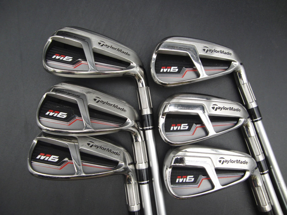 Set of 6x TaylorMade M6 Irons 5-PW Stiff Graphite Shafts*