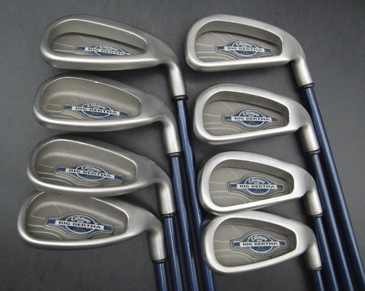 Set of 8x Callaway Big Bertha X-12 5-SW + AW Irons Regular Graphite Shafts