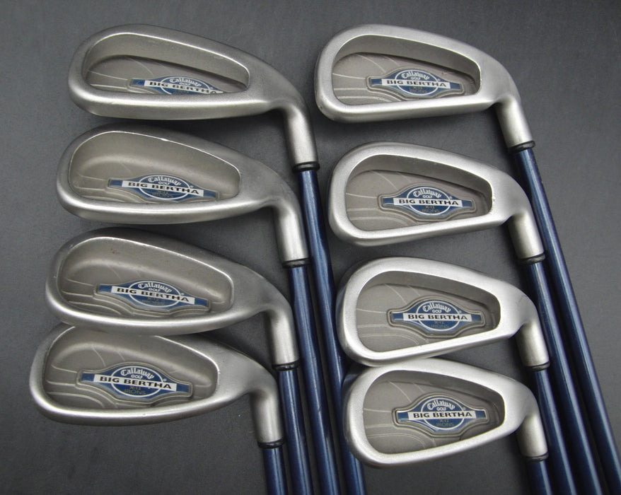 Set of 8x Callaway Big Bertha X-12 5-SW + AW Irons Regular Graphite Shafts