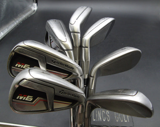 Set of 7x TaylorMade M6 Irons 4-PW Stiff Steel Shafts Golf Pride Grips*