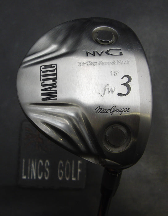 MacGregor MacTec NVG 15° 3 Wood Stiff Graphite Shaft Trioent Grip