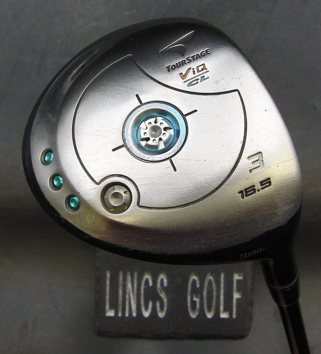 Ladies Bridgestone Tour Stage ViQ 16.5° 3 Wood Ladies Graphite Shaft Royal Grip