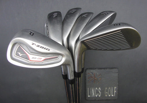 Set of 6x Mizuno RV-02 5-PW Irons Regular Steel Shafts Mizuno Grips