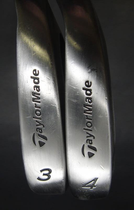 Set of 2 TaylorMade 200 3+4 Irons Stiff Graphite Shafts TaylorMade Grips