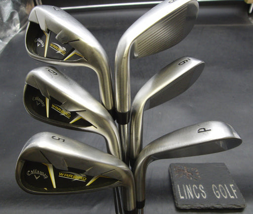 Set of 6x Callaway WarBird Irons 5-PW Uniflex Steel Shafts Callaway Grips*