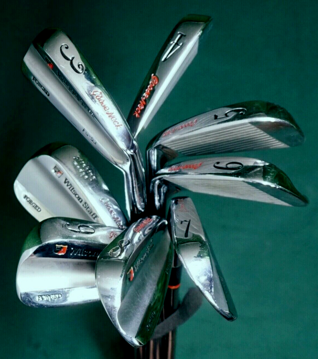 Collectors Set of 8 x Wilson Staff FG53 Goose Neck Forged Irons 3-PW Reg Steel