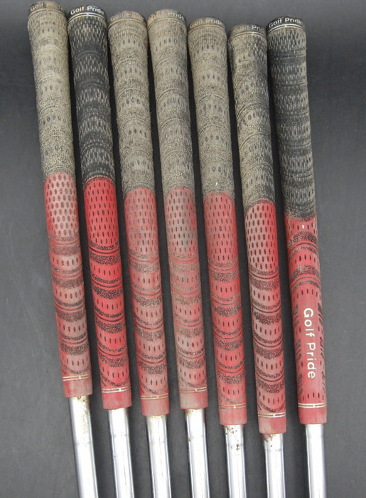 Set of 7x Mizuno MP-60 Cut Muscle 4-PW Irons Regular Steel Shafts