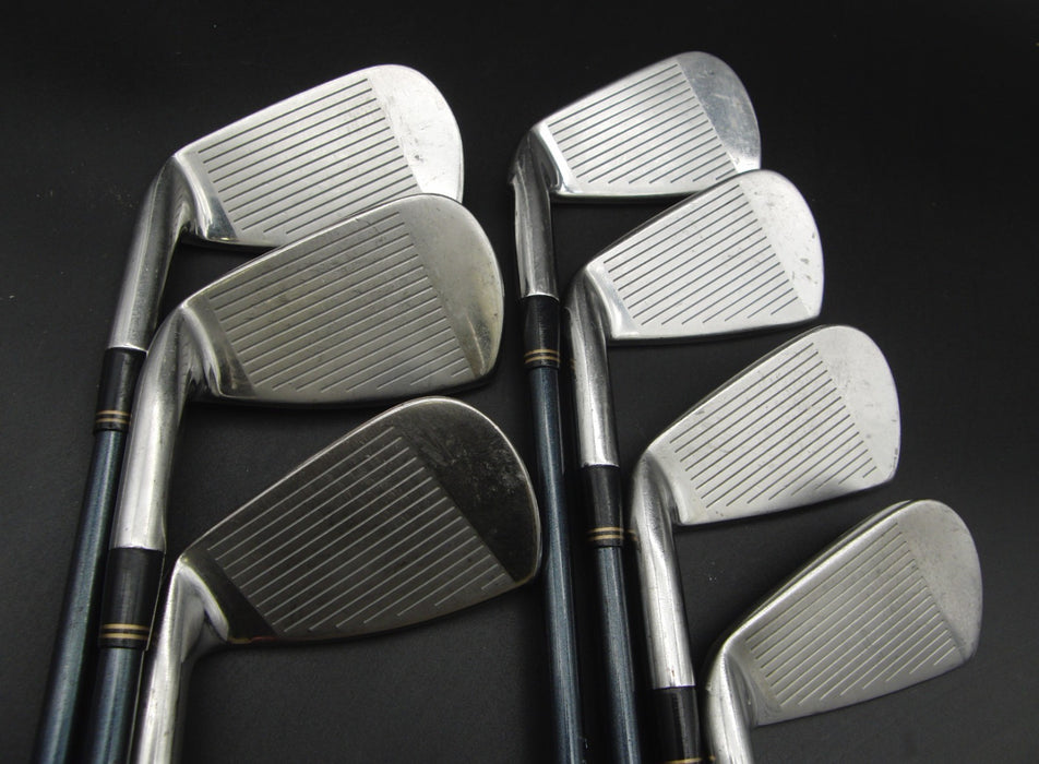 Set of 7x Cleveland CJ-100 Irons 4-PW Stiff Graphite Shafts Golf Pride Grips*