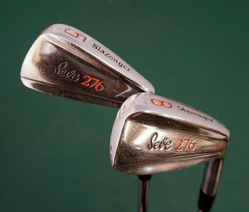 Set of 2 x Slazenger Seve 276 5 & 8 Irons Regular Steel Shaft Slazenger Grip