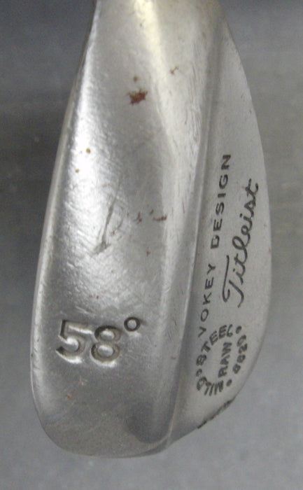 RAW Titleist Vokey Design 58° Sand Wedge Stiff Steel Shaft No 1 Grip