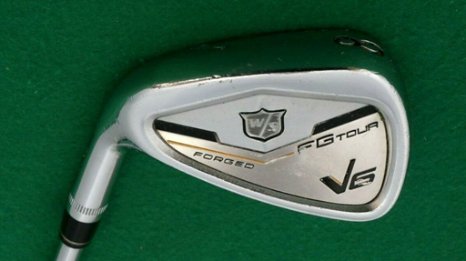 Left Handed Wilson V6 FG Tour Forged 8 Iron Stiff Steel Shaft Tour Fit Grip