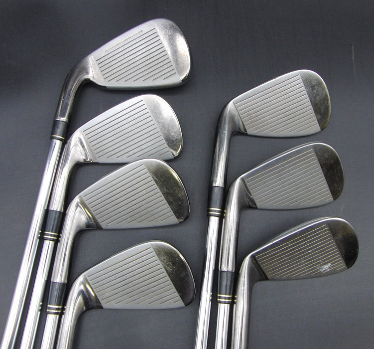 Set of 7 TaylorMade Burner TP 4-PW Stiff Steel Shafts TaylorMade Grips*