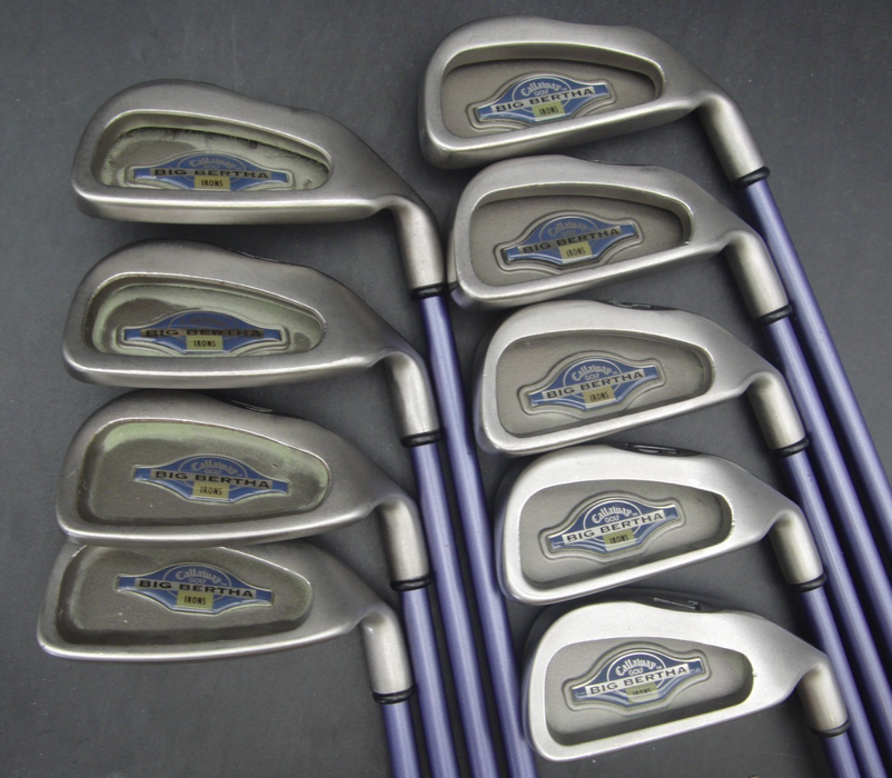 Set of Callaway Big Bertha Irons 3-PW+AW + Callaway Driver + 4 + 5 Wood + Putter