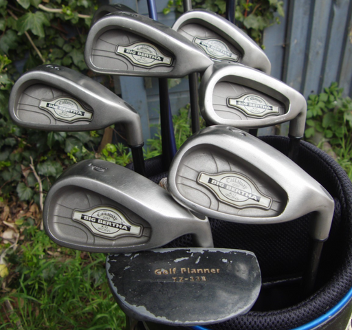 Set of Callaway Big Bertha X12 Irons 5-SW+ Driver+ 3 Wood+7 Wood +Putter*