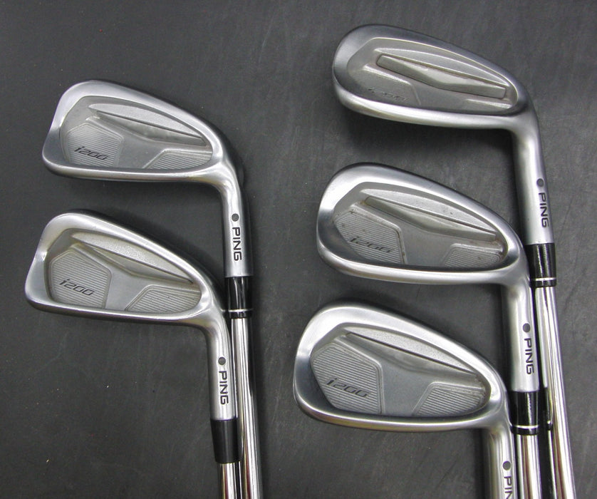Set of 5x Ping i200 Black Dot Irons 6-PW Stiff Steel Shafts Golf Pride Grips