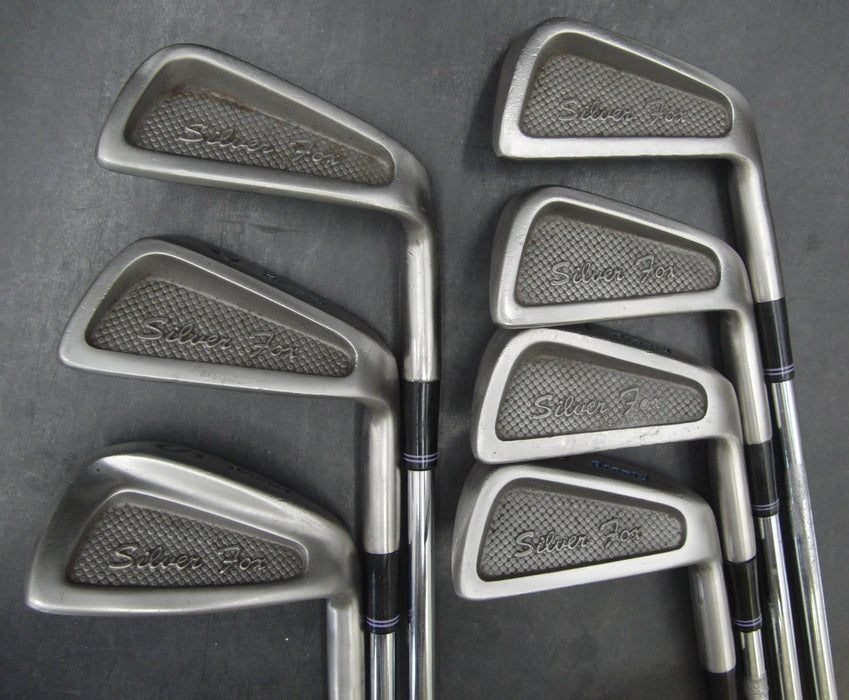 Set of 7 x Bronty Silver Fox Irons 5-SW Regular Steel Shafts Avon Grips