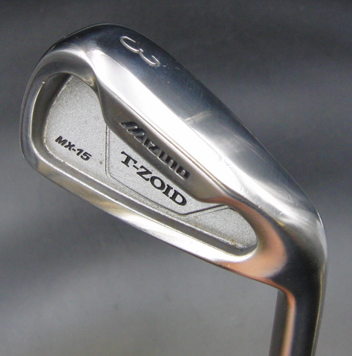 Mizuno MX15 T-Zoid 3 Iron Regular Steel Shaft Mizuno Grip