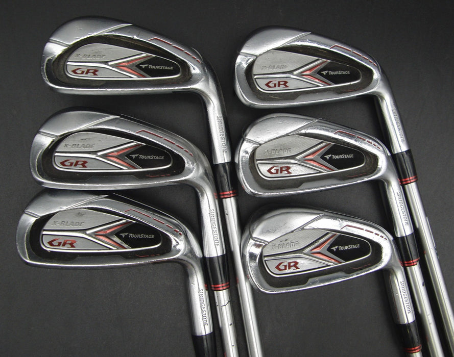 Set of 6x Bridgestone TourStage X-Blade GR Irons 5-PW Stiff Graphite Shafts