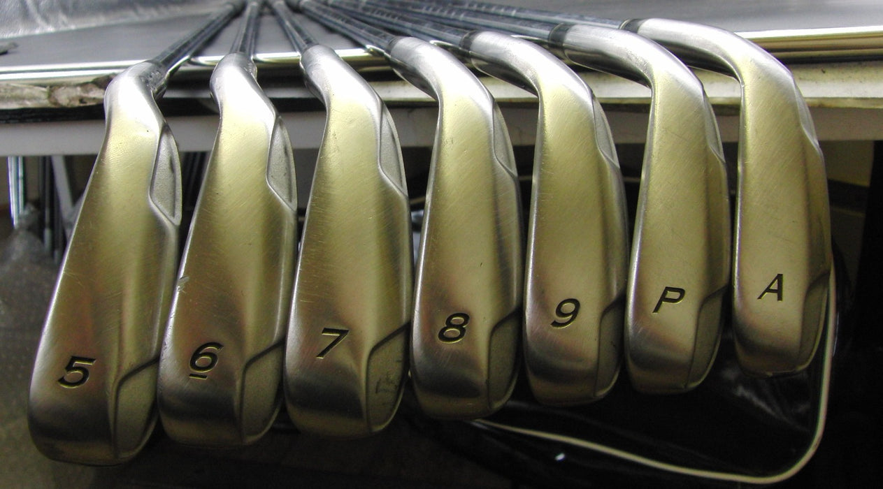 Set of 7x TaylorMade Burner Plus 5-PW + AW Irons Stiff Steel Shafts