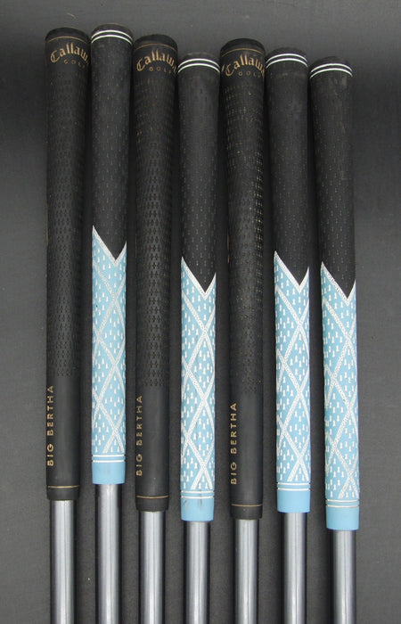 Set of 7x Callaway Great Big Bertha Irons 4-9+AW Regular Graphite Shafts*