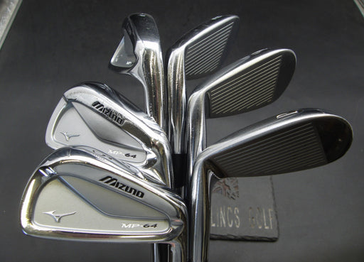 Set of 6x Mizuno MP-64 5-PW Irons Stiff Steel Shafts Golf Pride Grips