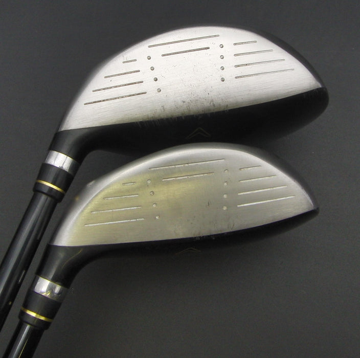 Set of 2 Callaway ERC Hot 3+5 Woods Stiff Graphite Shafts Callaway Grips + HC*