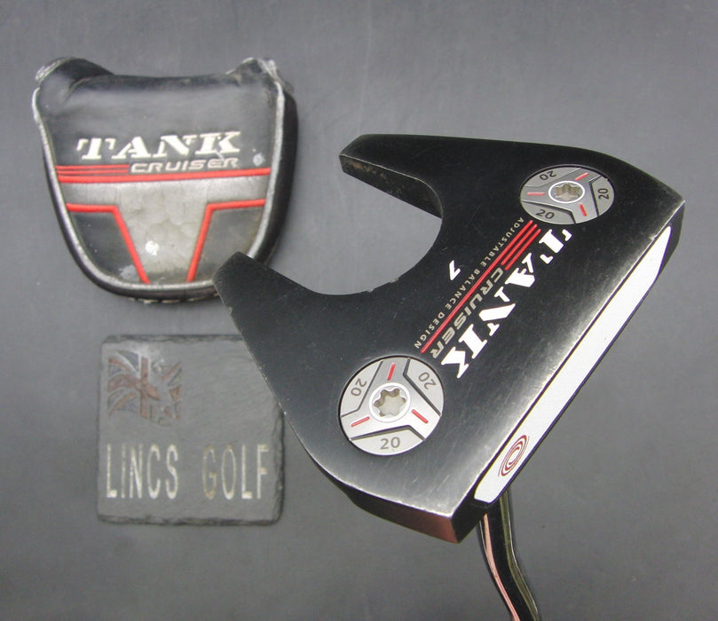 Odyssey Tank Cruiser Putter Steel Shaft 86cm Length Odyssey Grip + Head Cover