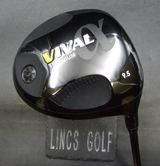 Alpha Vival Titanium 9.5° Driver Stiff Graphite Shaft Susas Grip