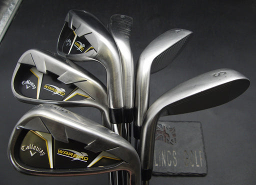 Set of 6x Callaway WarBird Irons 6-SW Uniflex Steel Shafts Callaway Grips