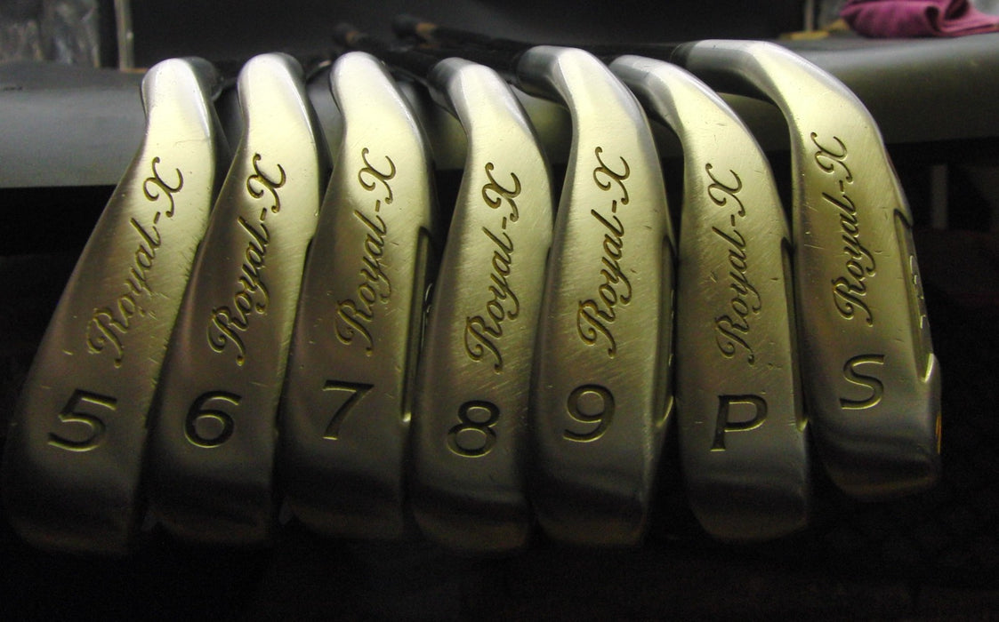 Set of 7 x Daiwa Advisor Royal Irons 5-SW Regular Graphite Shafts Daiwa Grips*