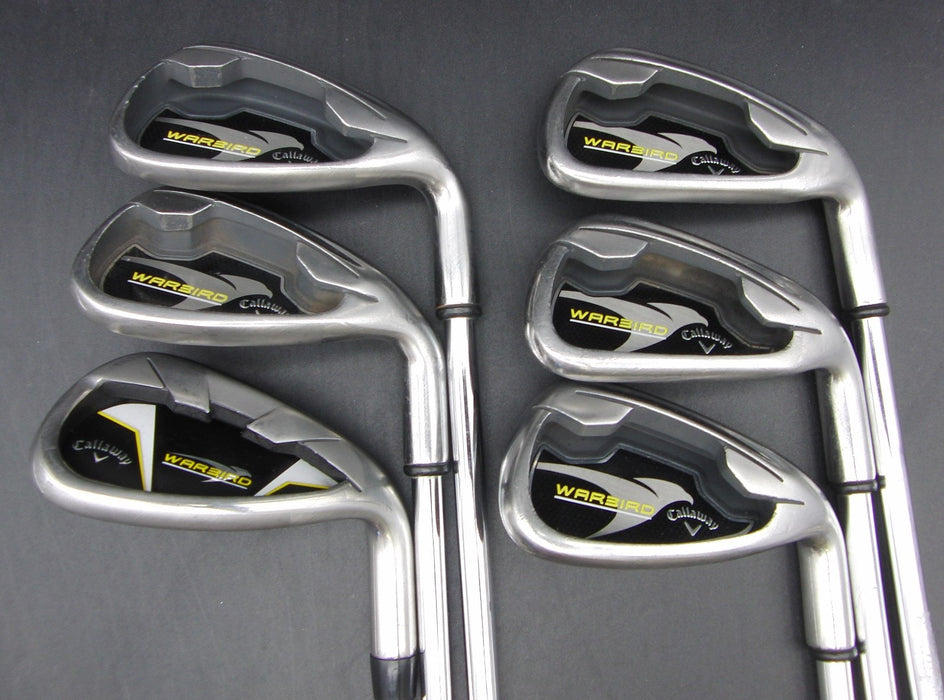 Set of 6x Callaway WarBird 6-SW Irons Uniflex Steel Shafts Callaway Grips