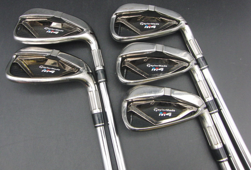 Set of 5x TaylorMade M4 5-9 Irons Stiff Steel Shafts Control Core Grips