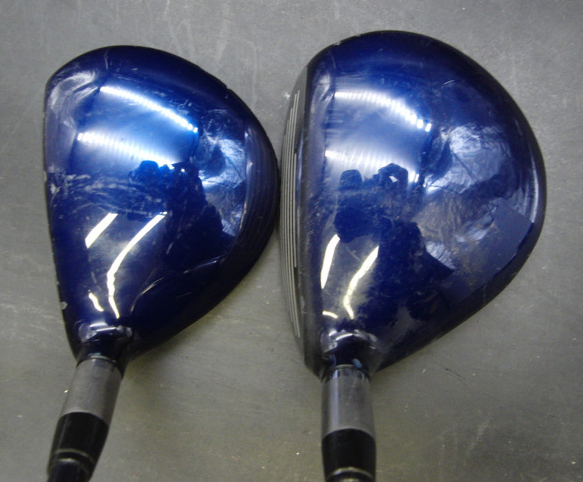 Set of 2 Macgregor Mactec NVG 15° 3 +21° 7 Woods Stiff Graphite Shafts