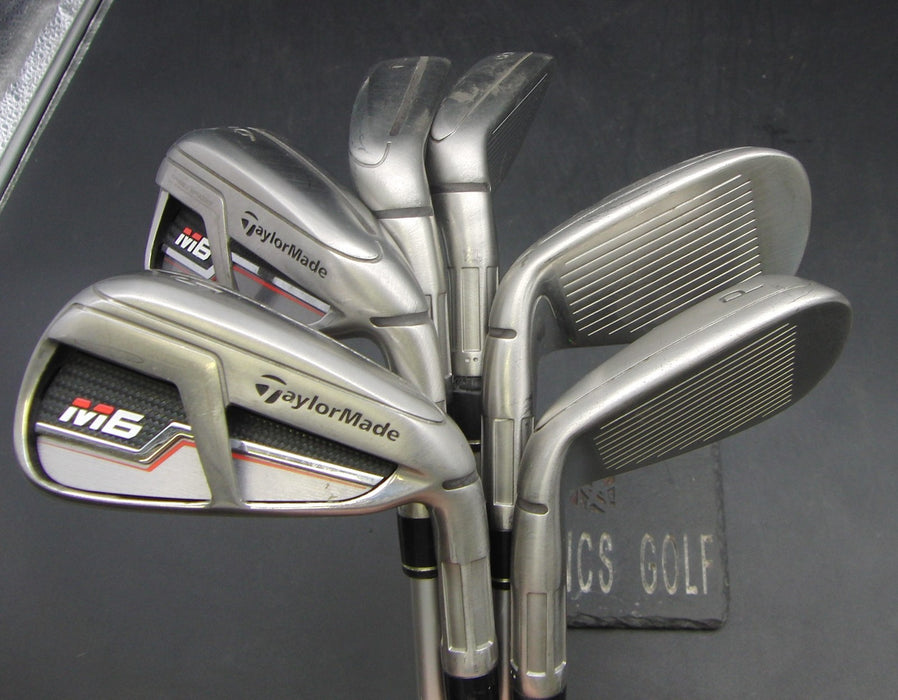 Set of 6x TaylorMade M6 5-PW Irons Stiff Graphite Shafts TaylorMade Grips*