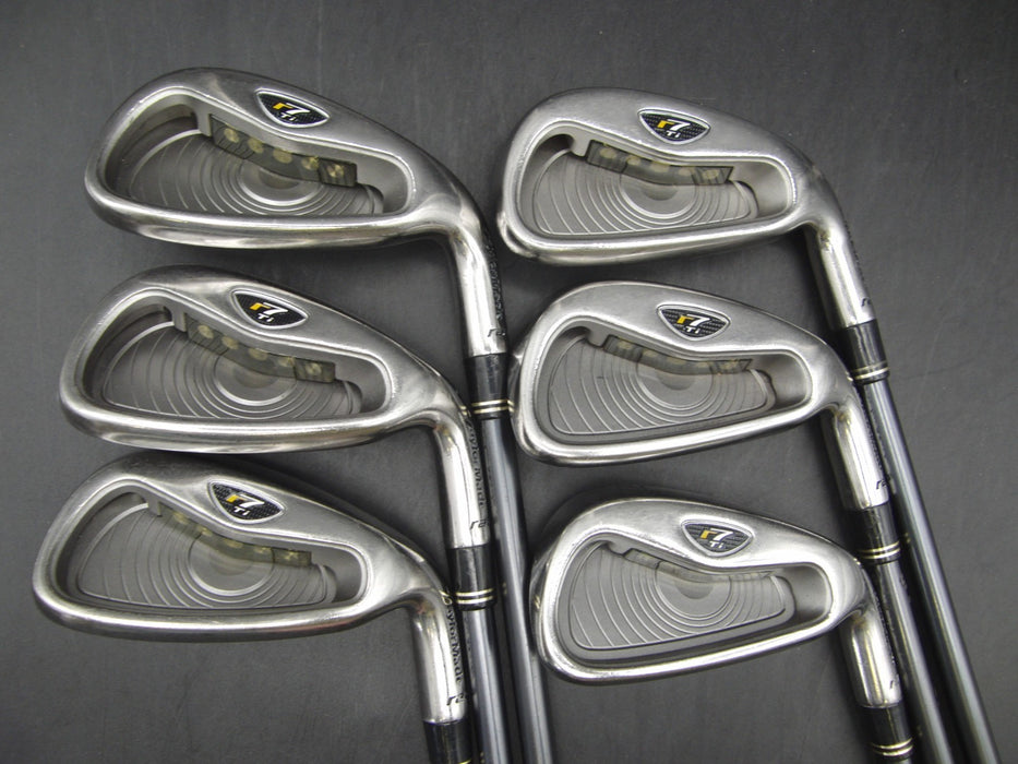 Set 6x TaylorMade R7 Ti Irons 5-PW Stiff Graphite Shafts TaylorMade Grips