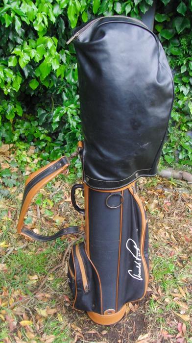 Vintage 4 Division Arnold Palmer Golf Cart Carry Trolley Golf Clubs Bag*