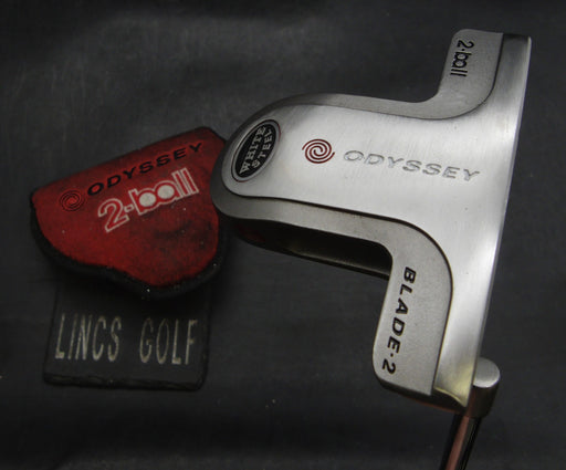 Odyssey White Steel 2-Ball Blade 2 Putter 80cm Length Regular Steel Shaft & HC*