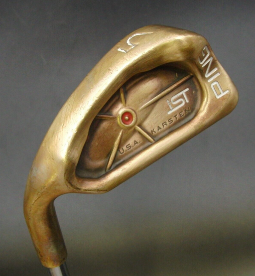 Left Handed BeCu Ping Karsten ISI Red Dot 5 Iron Stiff Steel Shaft Ping Grip