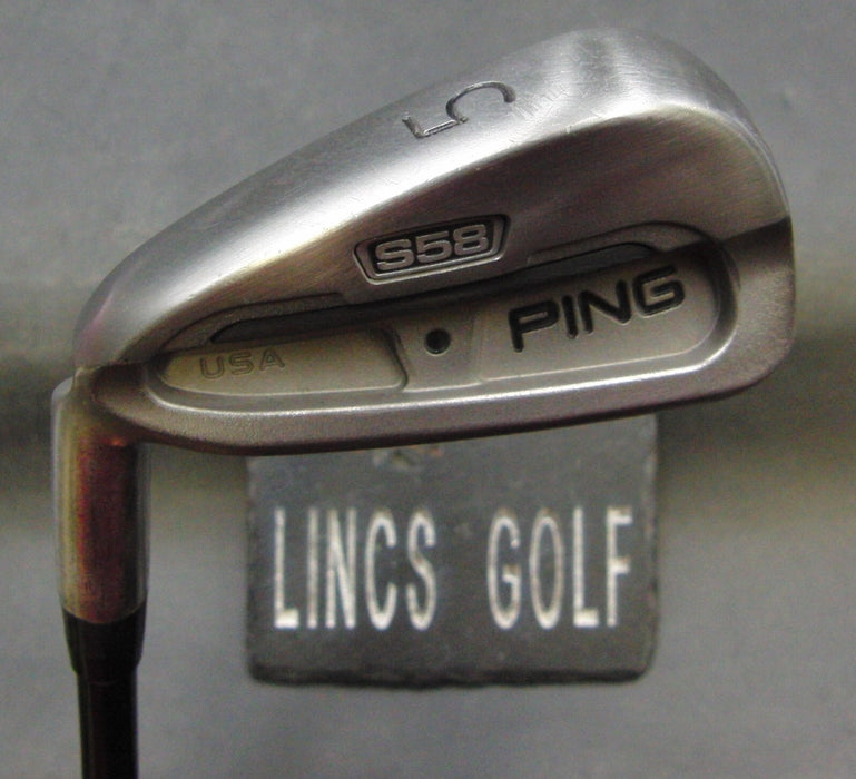 Left-Handed Ping S58 USA Black Dot 5 Iron Regular Graphite Shaft Ping Grip