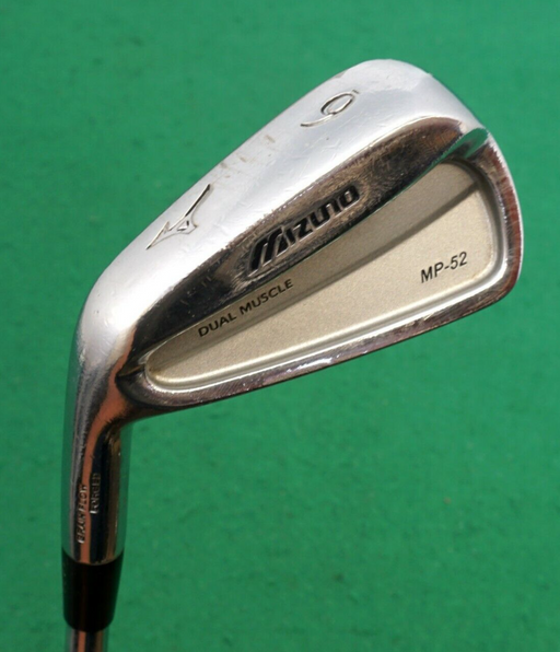 Left Handed Mizuno MP52 Dual Muscle 6 Iron Stiff Steel Shaft Inno Grip
