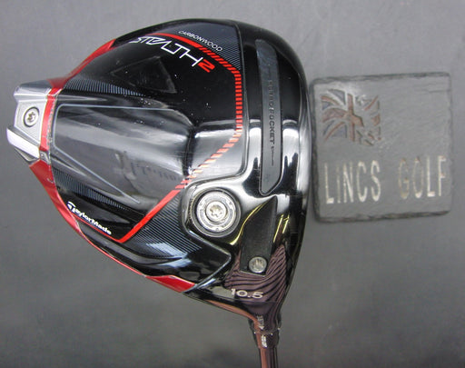 TaylorMade Stealth 2 Carbon Wood 10.5° Driver Stiff (Optional) Graphite Shaft
