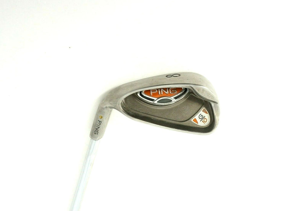Left Handed Ping G10 Yellow Dot 8 Iron AWT Stiff Flex Steel Shaft