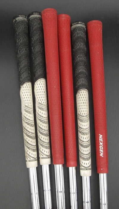 Set of 6x TaylorMade TP R9 Forged Irons 5-PW Stiff Steel Shafts Mixed Grips*