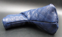 PSYKO GOLF Croc-Effect/Quilted Genuine Leather Putter Embossed Logo Head Cover
