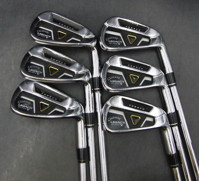 Set of 6 x Callaway Legacy Black Forged Irons 5-PW Stiff Steel Shafts*