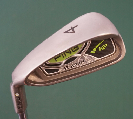 Left-Handed Ping Rapture V2 White Dot 4 Iron Regular Steel Shaft Ping Grip