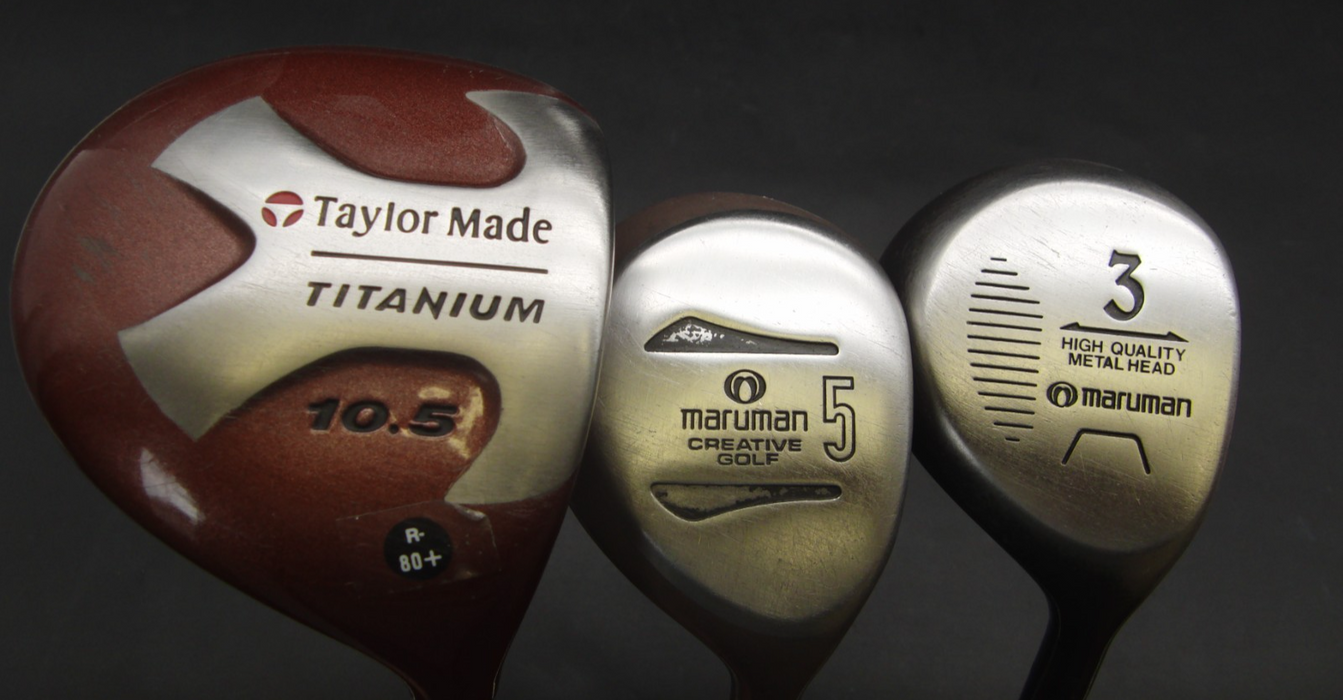 Set Of Taylor Made OverSize Burner 4-9 Iron+3 + 4 Maruman Woods+ Driver+ Putter