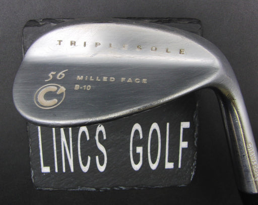 Crews Golf Triple Sole B-10 56° Sand Wedge Stiff Steel Shaft Iomic Grip